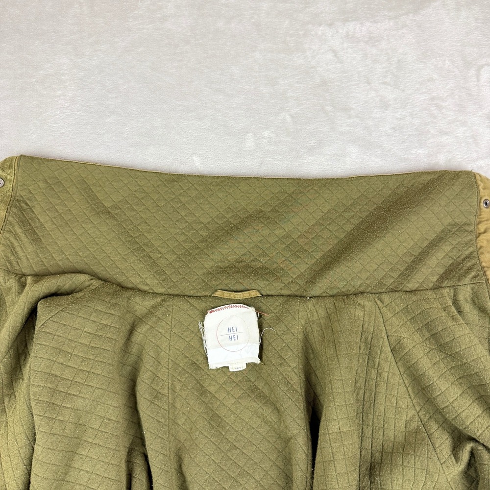 Hei Hei Anthropologie Todra Poncho Cape Jacket Women XS/S Olive Green Utility - Picture 5 of 12